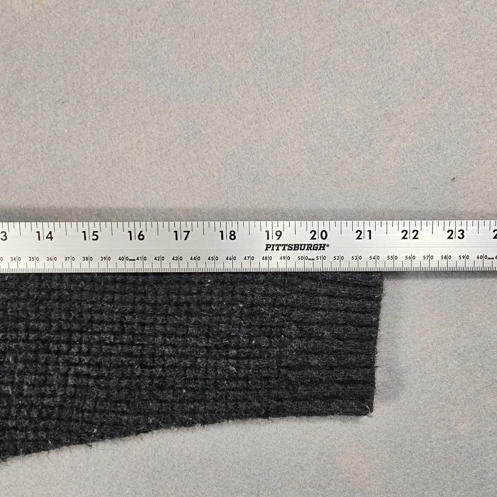 Cat & Jack Boys XL 16 Grey Colorblock Quarter Zip Waffle Knit Sweater Pullover